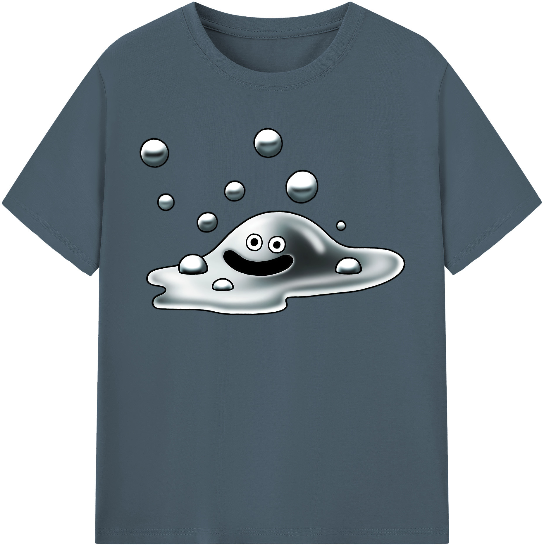 （画像用） ドラゴンクエスト Doragon Kuesuto Dragon Quest 綿100％半袖Tシャツ（フロントプリント）